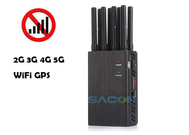 Το ΠΣΤ 2G 3G 4G 8 WiFi 2.4G 5.8G ενώνει φορητό κινητό Jammer σημάτων