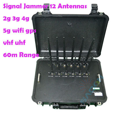 56W 12 κεραίες 868MHz 5G σήμα jammer Blocker για πολυσυχνότητα μπλοκάρισμα