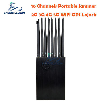 Κινητό Jammer 2G 3G 4G 5G VHF UHF τηλεφωνικών σημάτων ΠΣΤ L1 L2 12000mAh