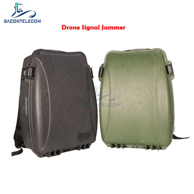 Χαρτοβάκι Drone Signal Jammer με 1500m Jamming Range 150W ισχύς εξόδου και ενσωματωμένη μπαταρία
